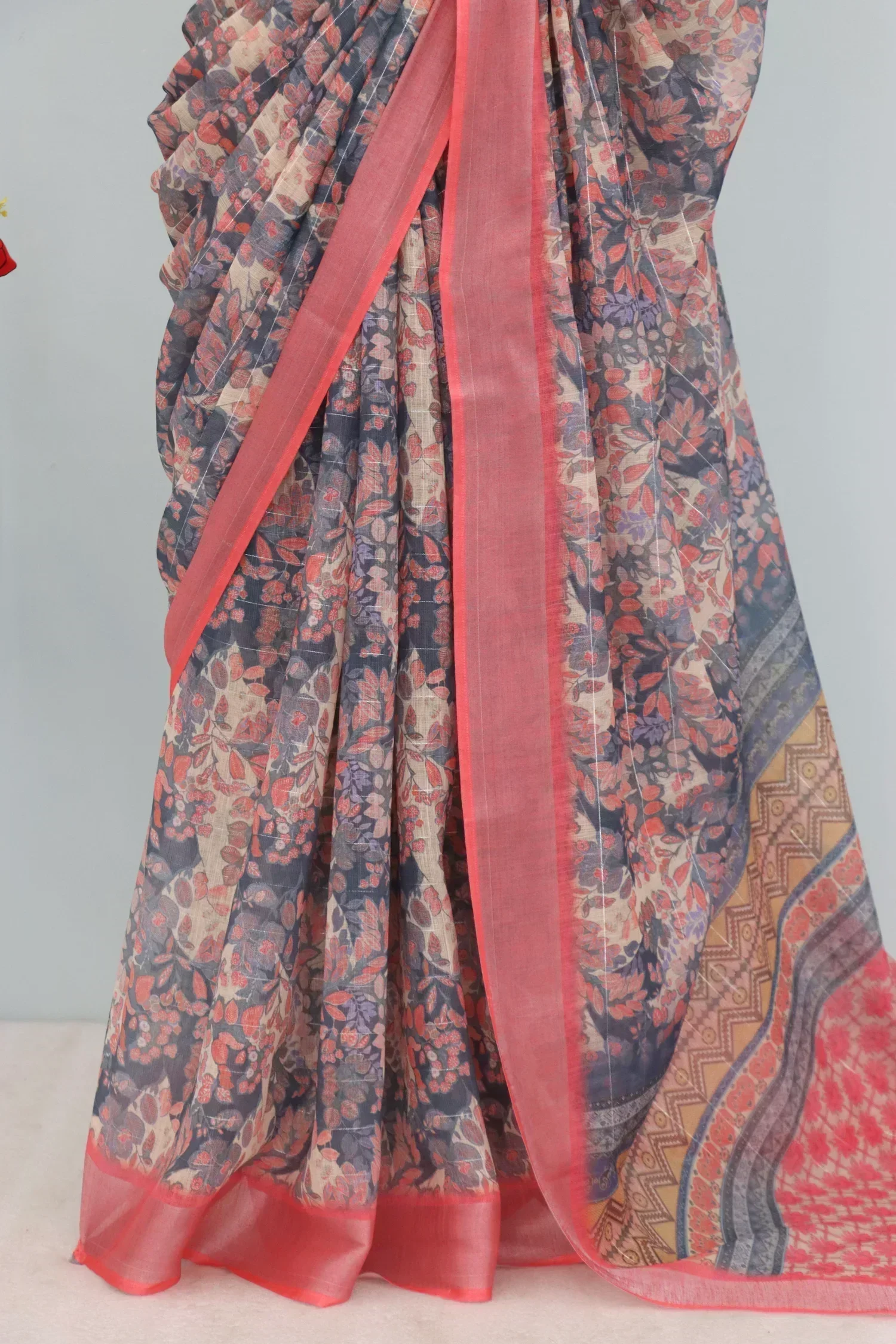 riwaaya womens grey saree 3